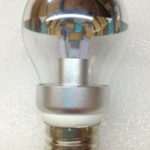 A19 LED Energy-Saving Lamp, Clear Silver Bowl, 4 Watt