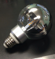 G25 LED Energy-Saving Lamp, Clear Silver Bowl, 5 Watt